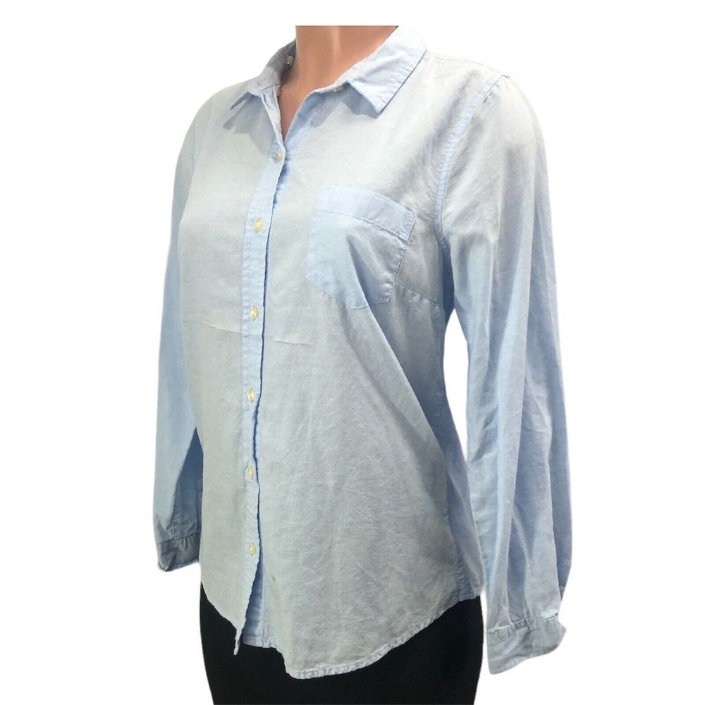 Old Navy Button Up Womens M Blue - Picture 3 of 16